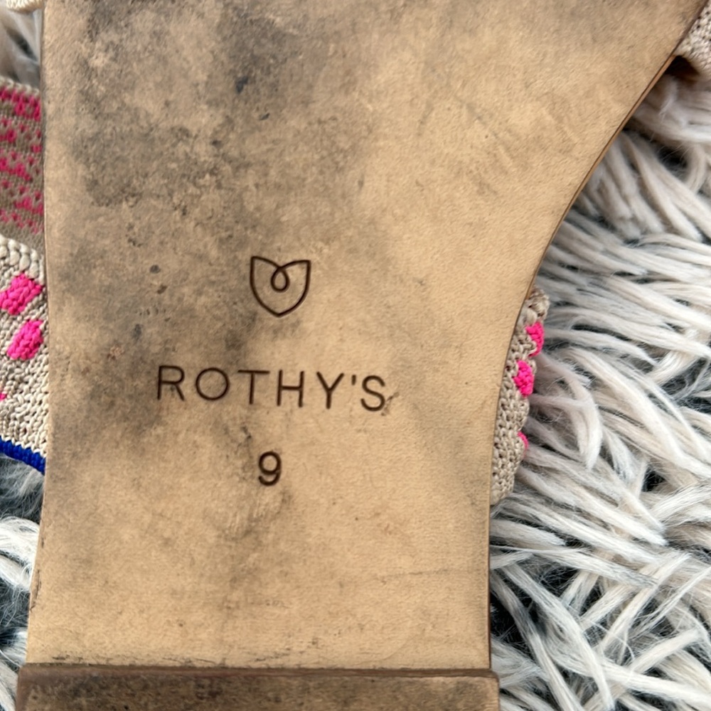 Rothy’s Sandals Pink & Tan - Picture 4 of 4